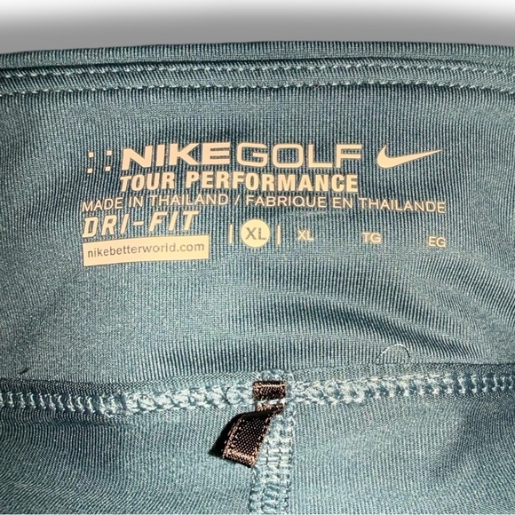 NIKE GOLF TOUR PERFORMANCE Dri-Fit Skort - XL Teal / Green Polka Dot - Picture 8 of 12